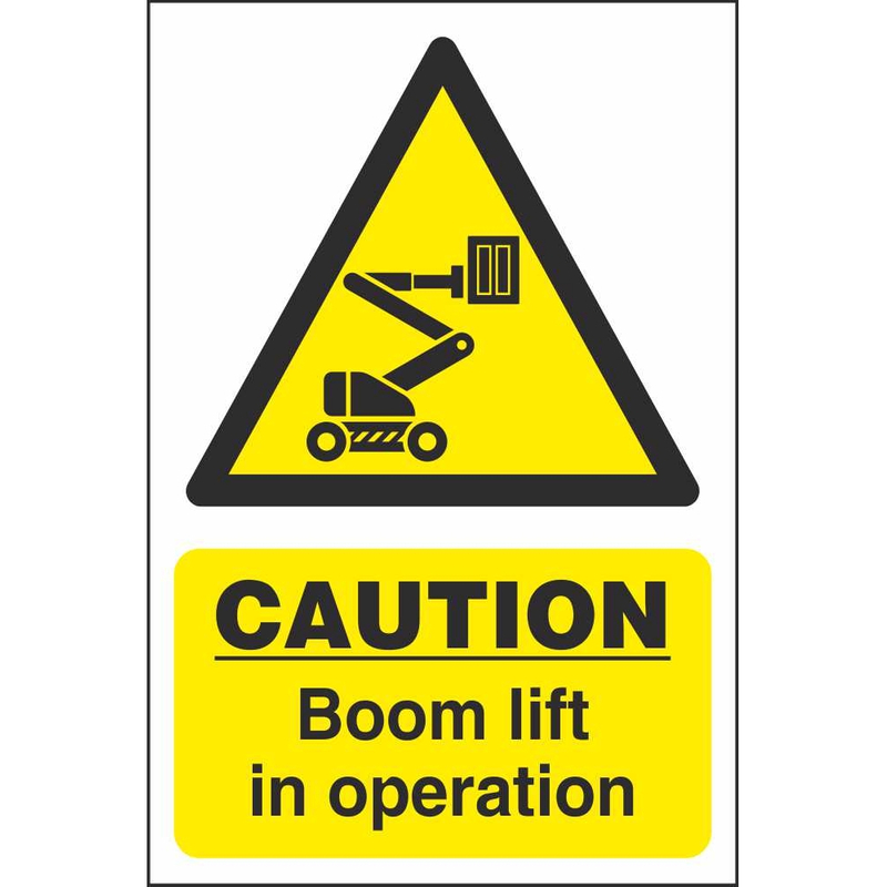 Chú ý phạm vị hoạt động của xe Boom Lift