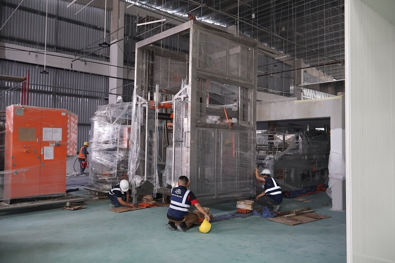 Lắp đặt dây chuyền