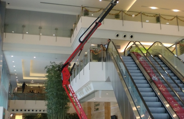 Which Aerial work platforms can be used in shopping centers?