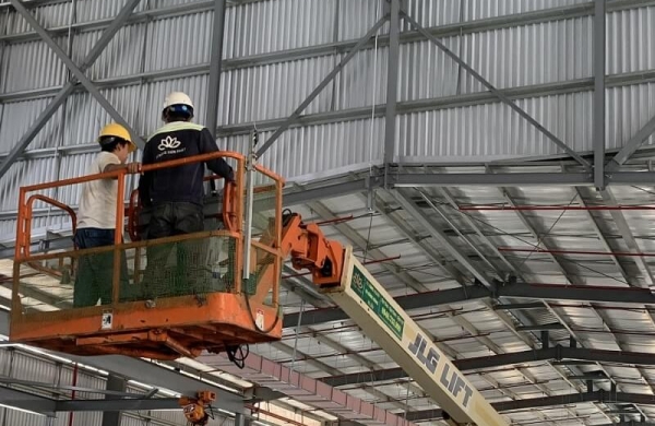 Aerial work platform rental in Mai Trung Industrial Park