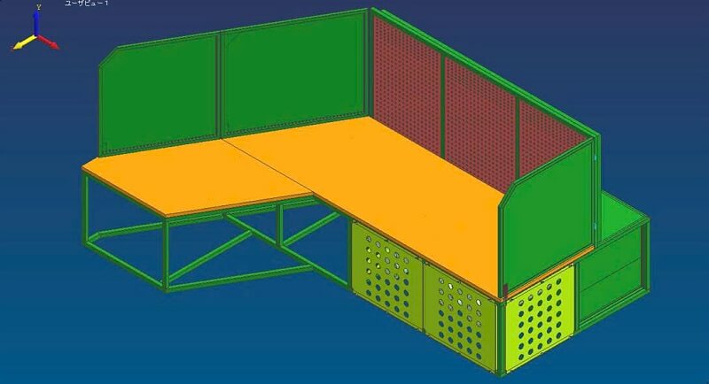 Custom-designed vacuum cleaner table
