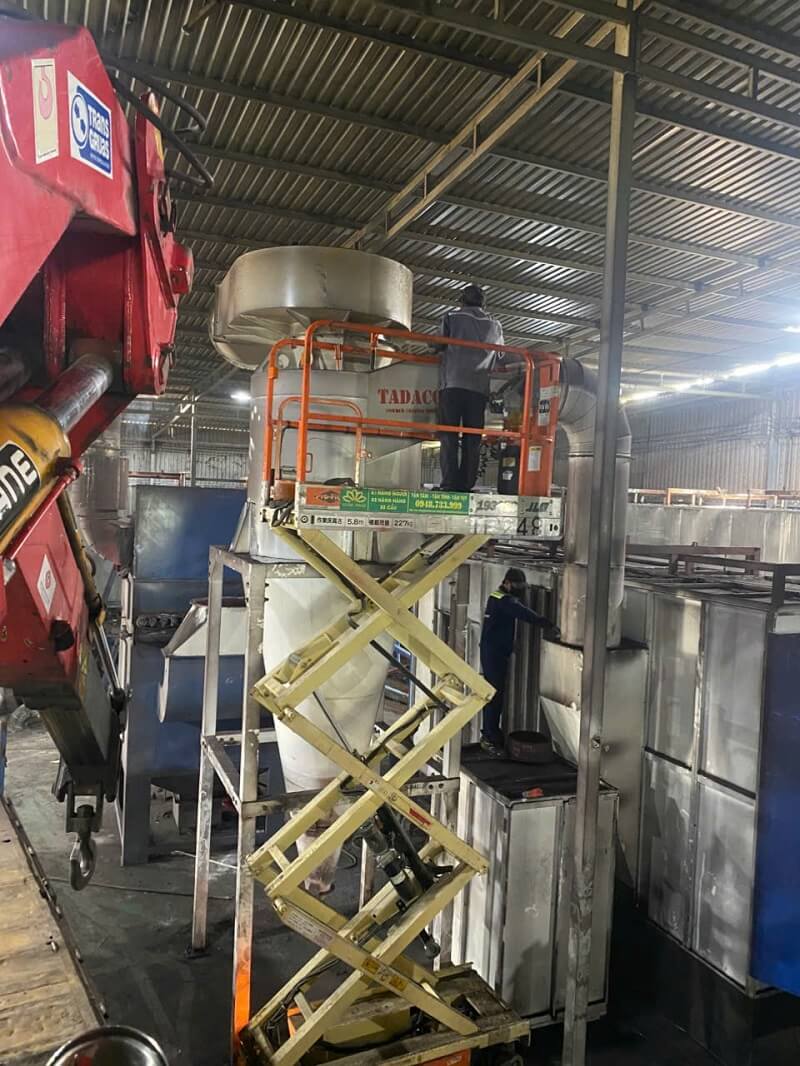 lắp đặt máy móc tại Mỹ Phước