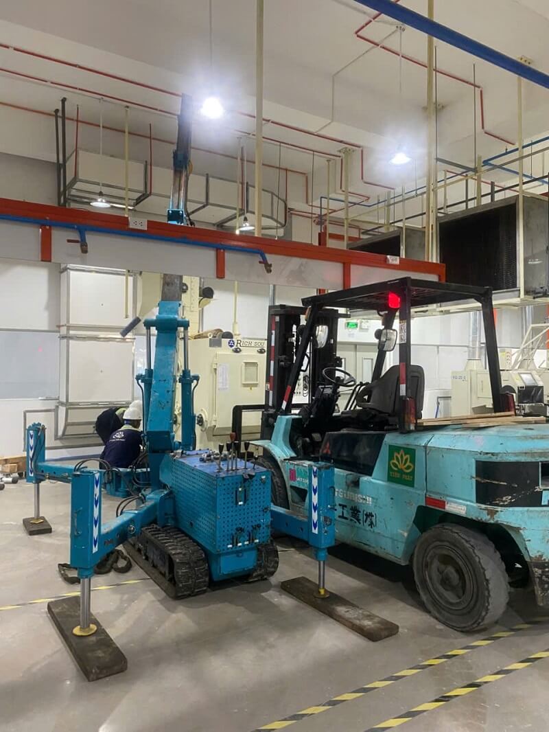 lắp ráp máy móc ở VSIP