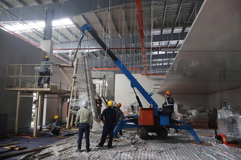 lắp đặt dây chuyền bánh kẹo