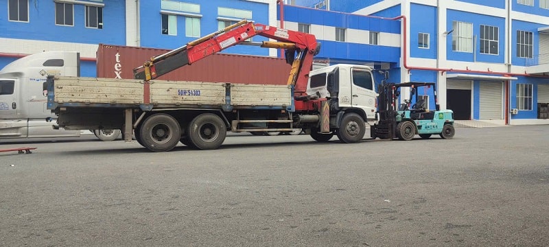 dịch vụ xe nâng KCN Bàu Bàng