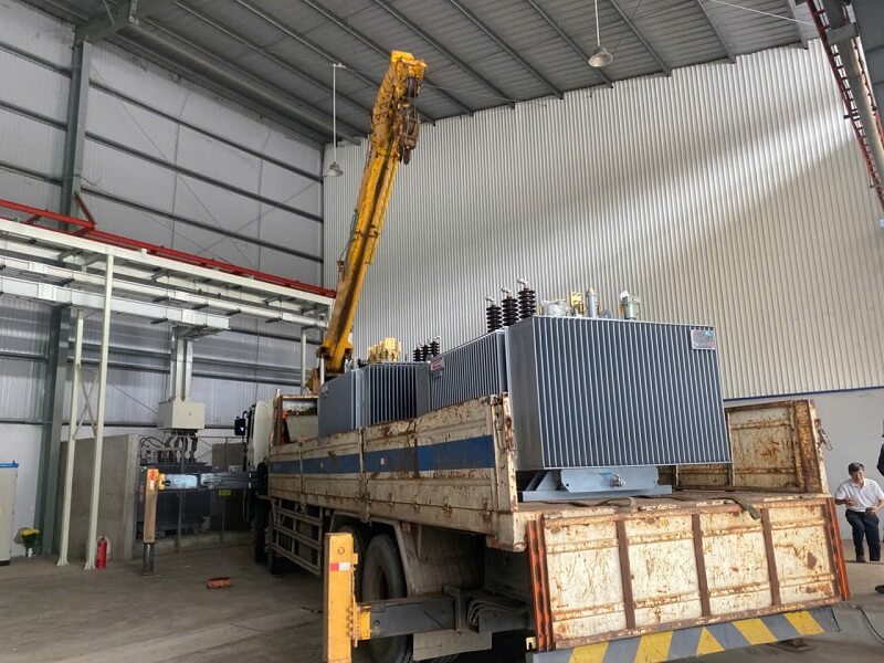 lắp  đặt máy biến thế
